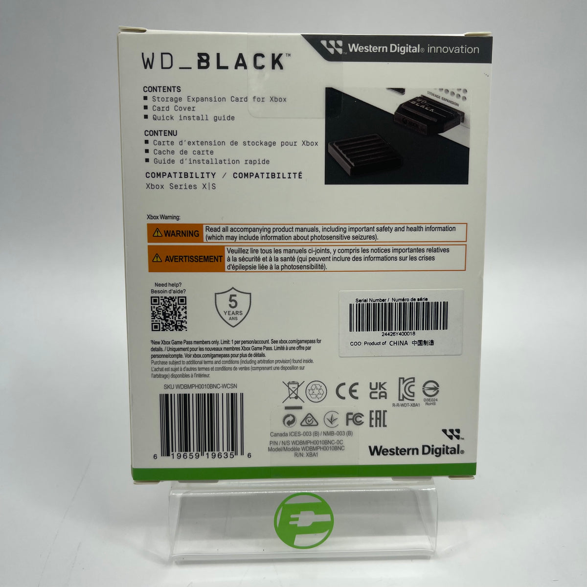 New Western Digital C50 1TB External Solid State Drive WDBMPH0010BNC-WCSN