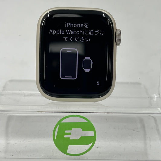 Unlocked Apple Watch Series 9 41MM Starlight Aluminum Face Only MRHQ3LL/A