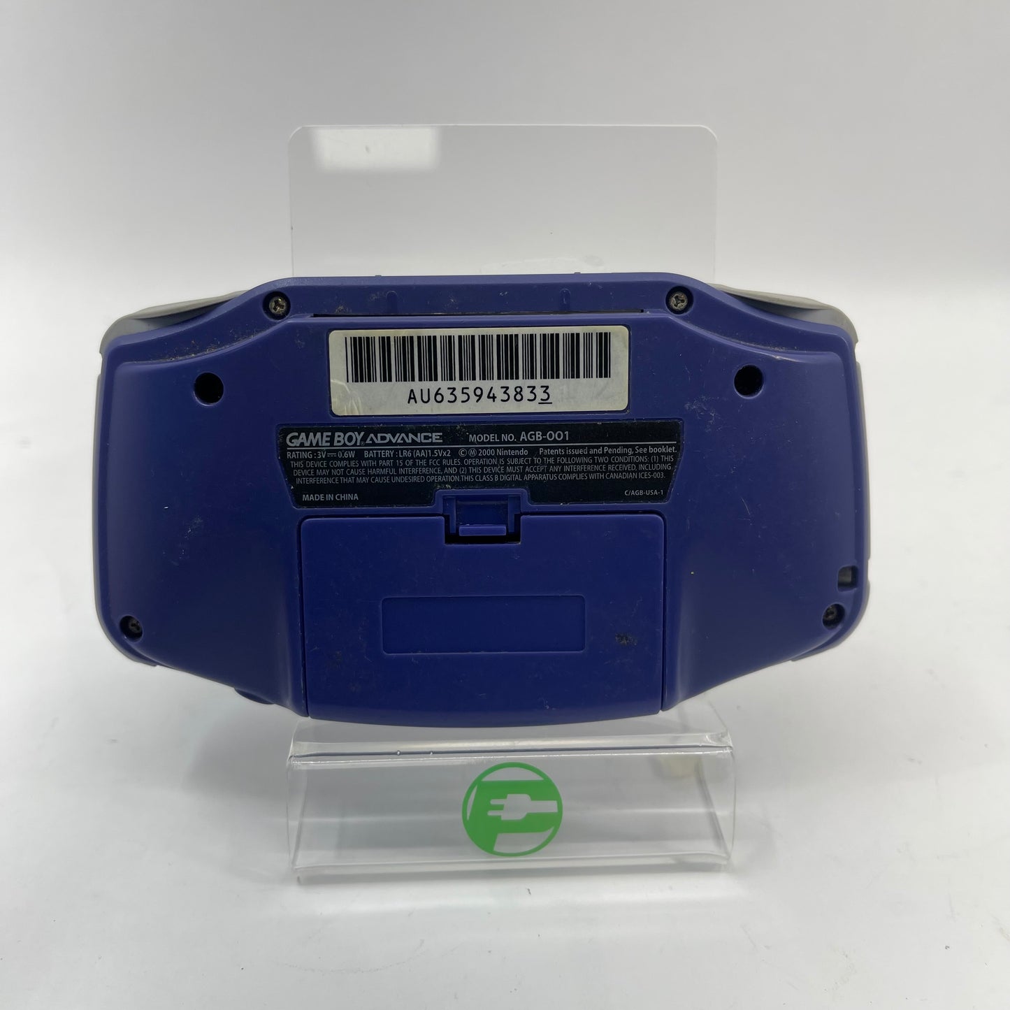 Nintendo Game Boy Advance Handheld Game Console Only AGB-001 Indigo