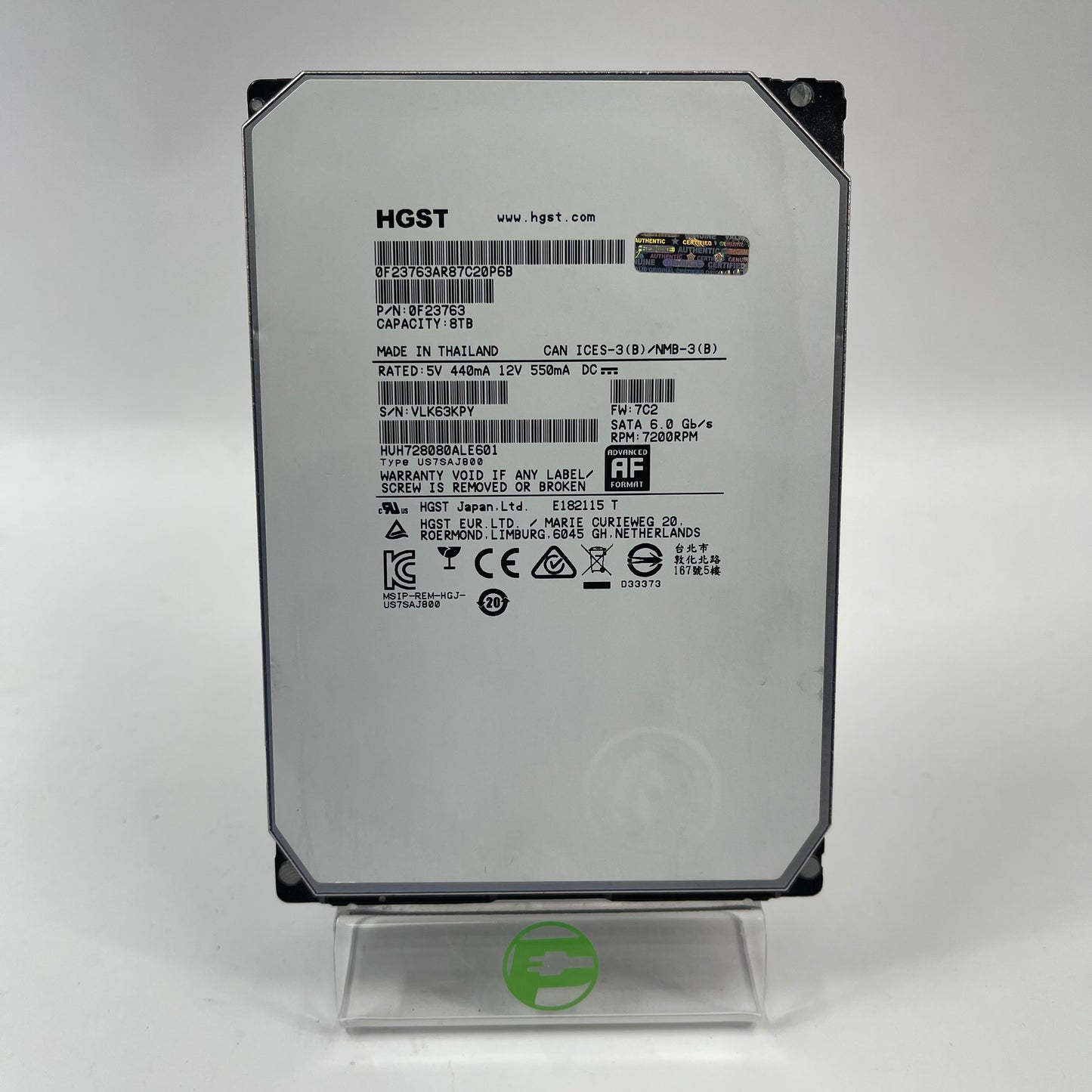 Hitachi 3.5" HGST 8TB SATA III 6Gbps HDD 0F23763