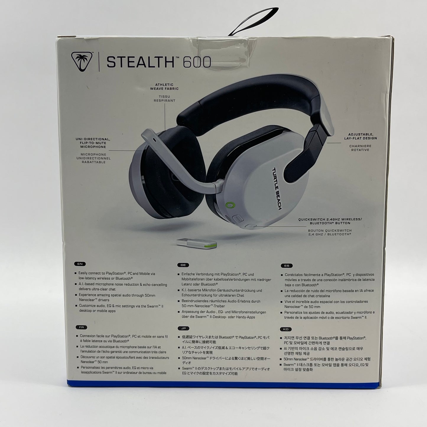 New Turtle Beach Stealth 600 Wireless Gaming Headset White TBS-3102-15