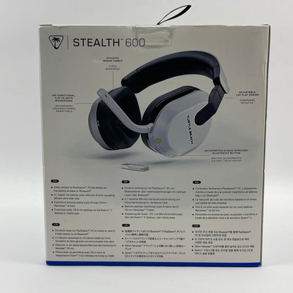 New Turtle Beach Stealth 600 Wireless Gaming Headset White TBS-3102-15