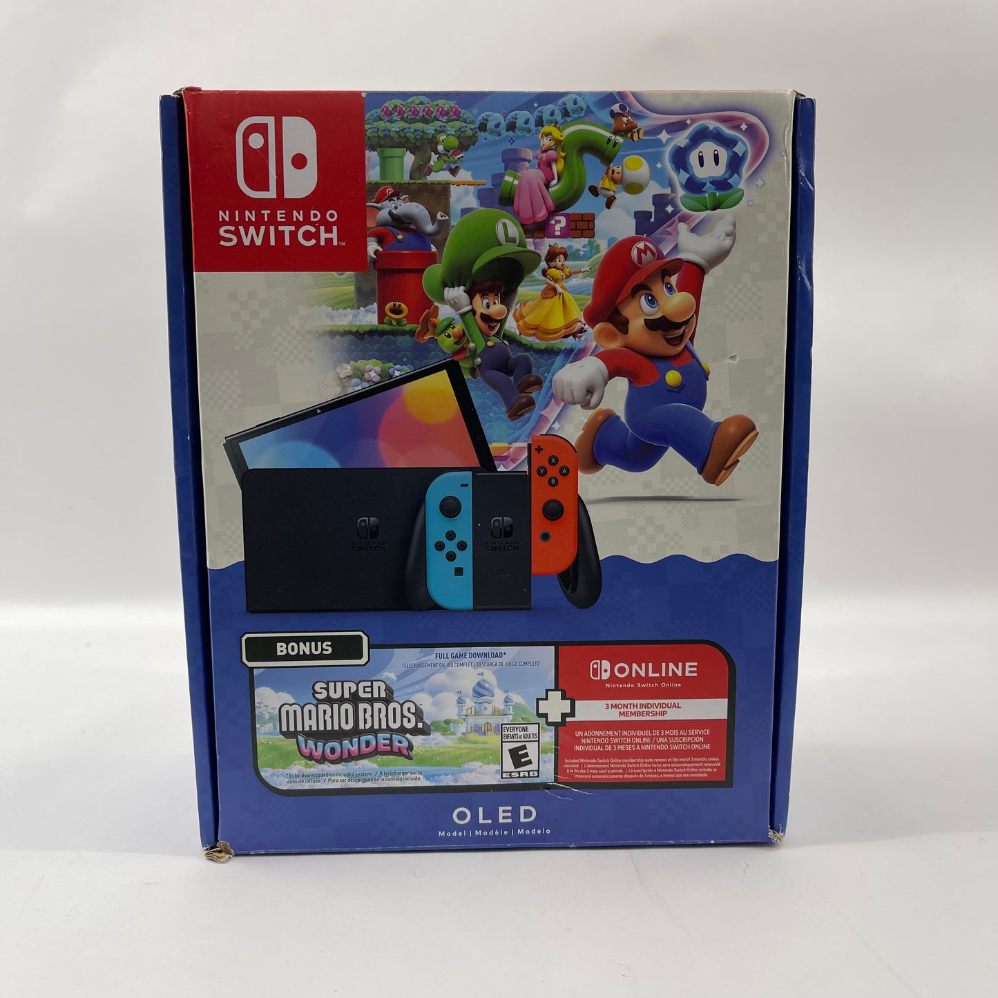 Nintendo Switch OLED Video Game Console HEG-001 Red/Blue