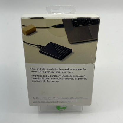 New Western Digital WD Drive 6TB Portable USB-C HDD WDBRBU0060BBL-WEWM