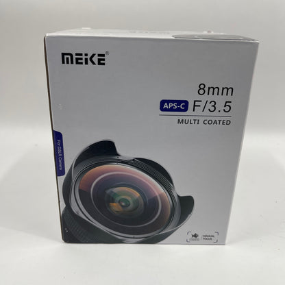 Meike Fisheye Lens 8mm f/3.5 For Canon EF Mount Fixed/Prime Lens