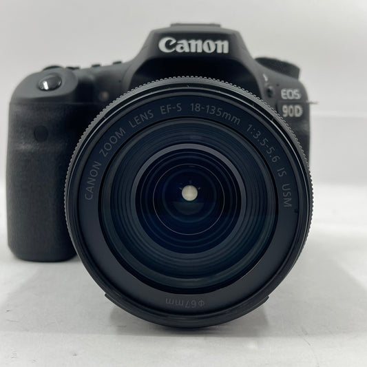 Canon EOS 90D 32.5MP Digital SLR DSLR Camera w/ 18-135mm Canon Lens