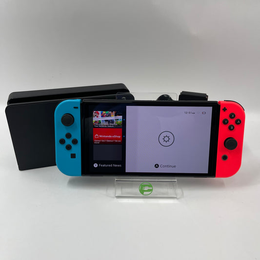 Nintendo Switch OLED Video Game Console HEG-001 Red/Blue