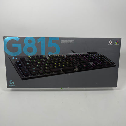 New Logitech G815 LIGHTSYNC RGB Mechanical Gaming Keyboard  920-008984