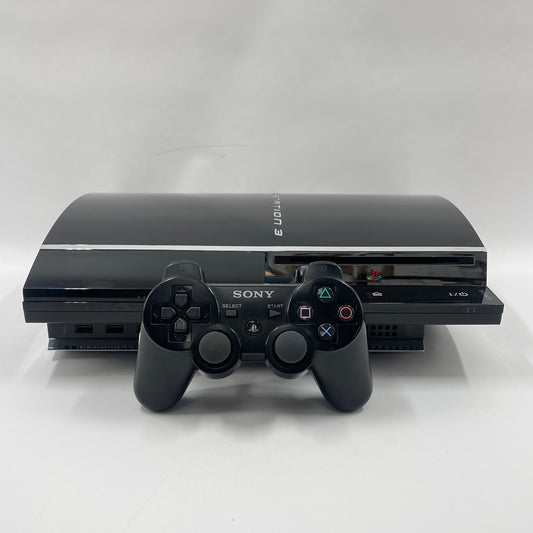Sony PlayStation 3 Fat PS3 Backwards Compatible 80GB Black Game Console CECH-A01