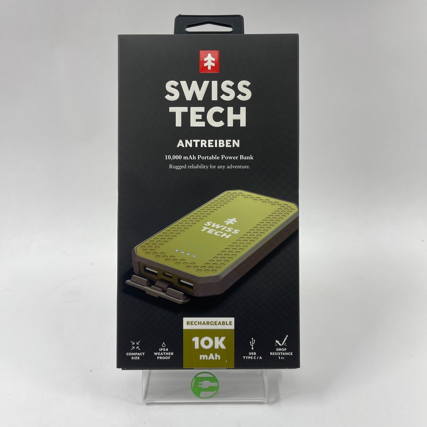 New Swiss Tech Antreiben Portable Power Bank 31632 10000 mAh