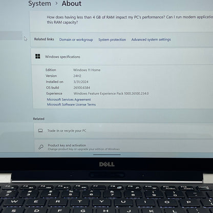 Dell XPS 13 9365 2-IN-1 13.3" i5-7y54 1.6GHz 4GB RAM 128GB SSD
