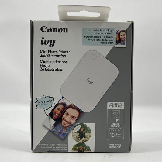 New Canon Ivy 2nd Gen Mini Photo Printer 5452C040