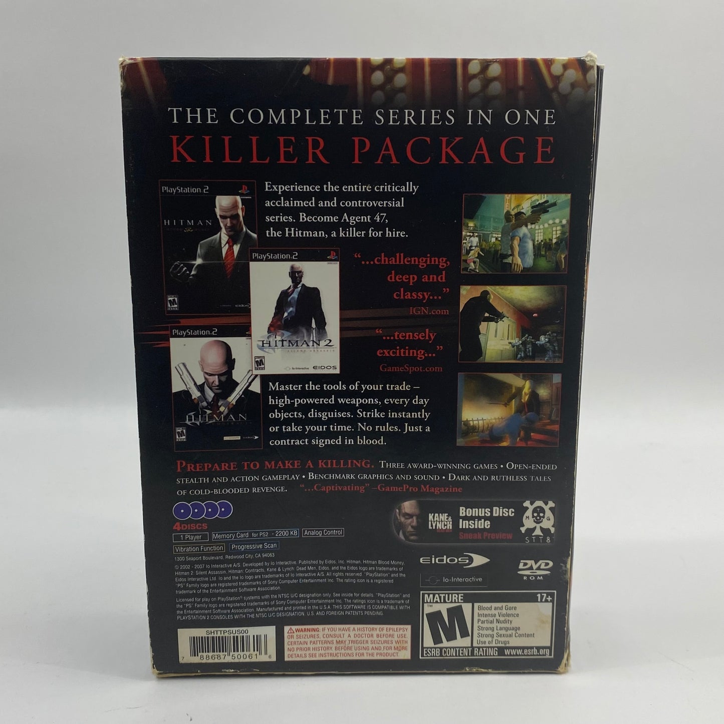 Hitman Trilogy (Sony PlayStation 2 PS2, 2007)