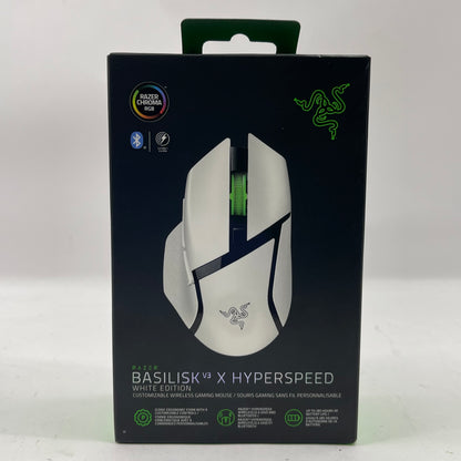 New Razer Basilisk V3 X Hyperspeed White Edition Gaming Mouse RZ01-0487