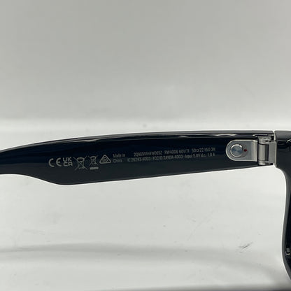 Ray-Ban Meta Wayfarer Gen 1 Shiny Black Standard RW4006 601/71 AI Smart Glasses