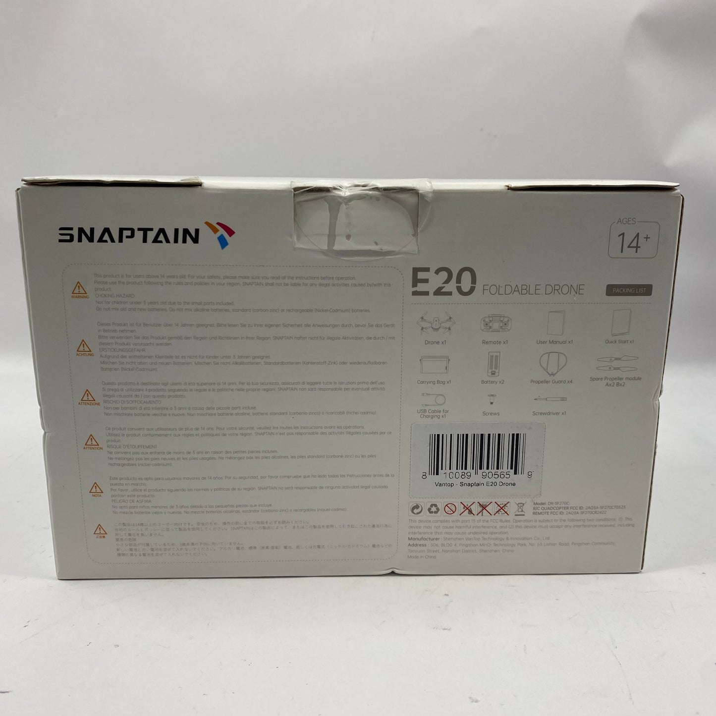 New Snaptain E20 Foldable Drone DR-SF270C