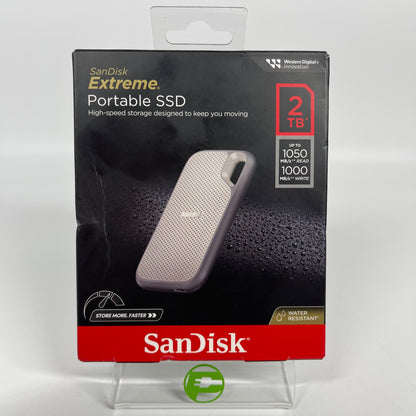 New SanDisk Extreme Portable 2TB USB-C SSD SDSSDE51-2T00-AW25