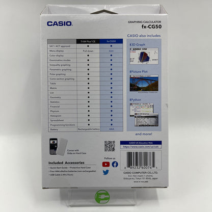 New Casio fx-CG50 Graphing Calculator