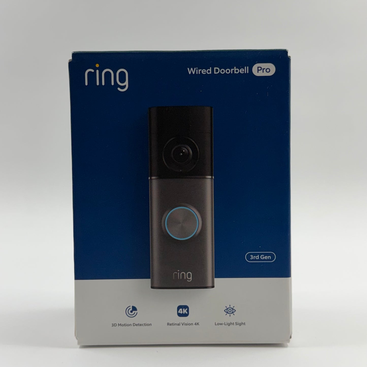 New Ring Wired Doorbell Pro 3rd Gen Wired Doorbell Camera Deep Silver