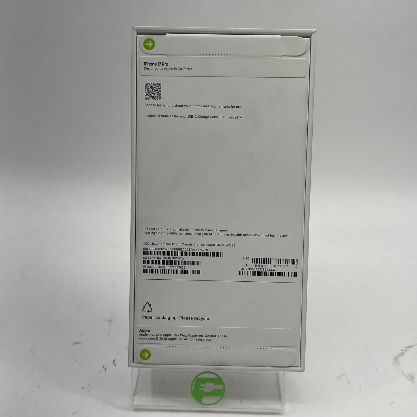 New T-Mobile Apple iPhone 17 Pro 256GB Cosmic Orange MG7L4LL/A