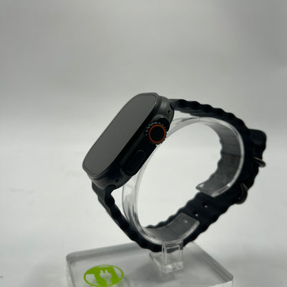 Unlocked Apple Watch Ultra 3 49MM Black Titanium Black Ocean Band MF0J4LW/A