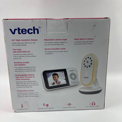 New VTech 2.8" Fixed Position Video Baby Monitor VM3258