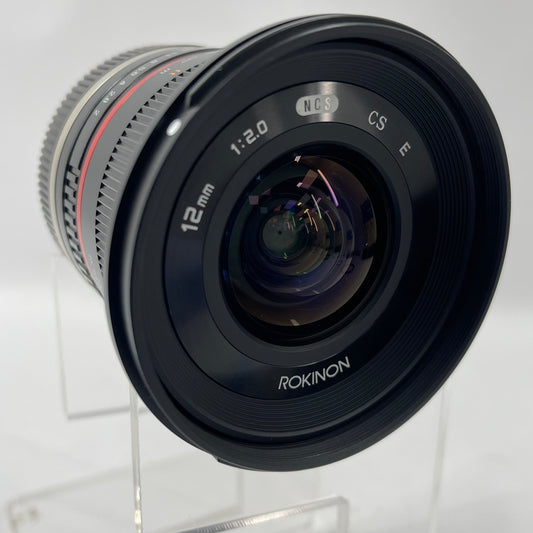 Rokinon High Speed Wide Angle Lens 12mm f/2.0 NCS CS For Sony E-Mount