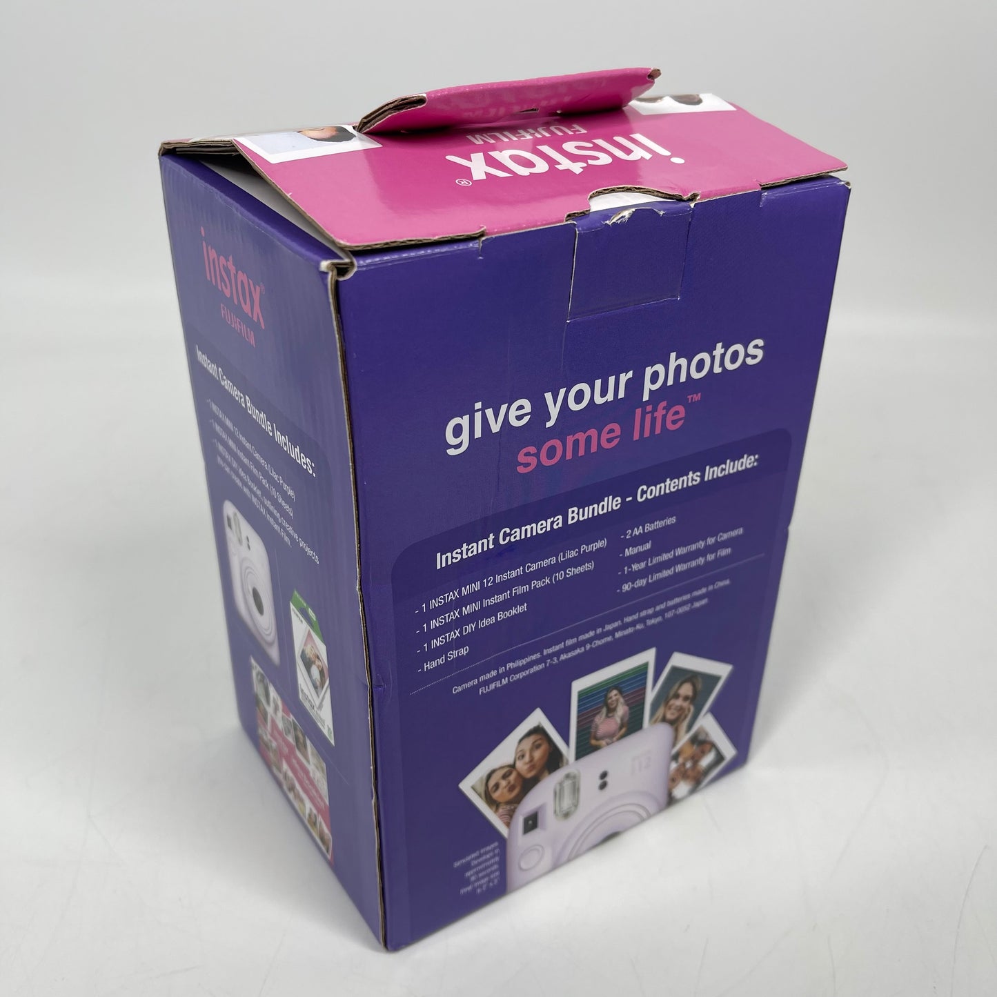 New Fujifilm Instax Mini 12 Instant Camera Bundle Purple
