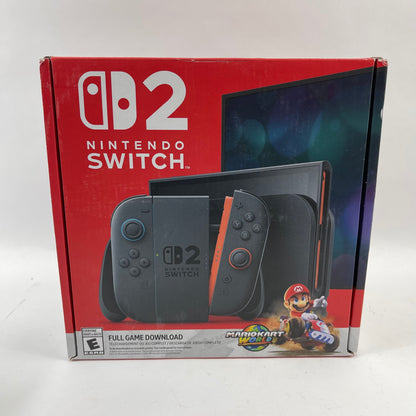 New Nintendo Switch 2 Video Game Console BEE‑001 Black Mario Kart World Edition