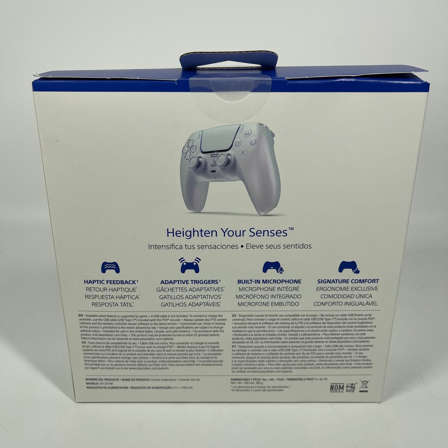 New Sony PlayStation 5 PS5 Dualsense Wireless Controller Chroma Pearl CFI-ZCT1W