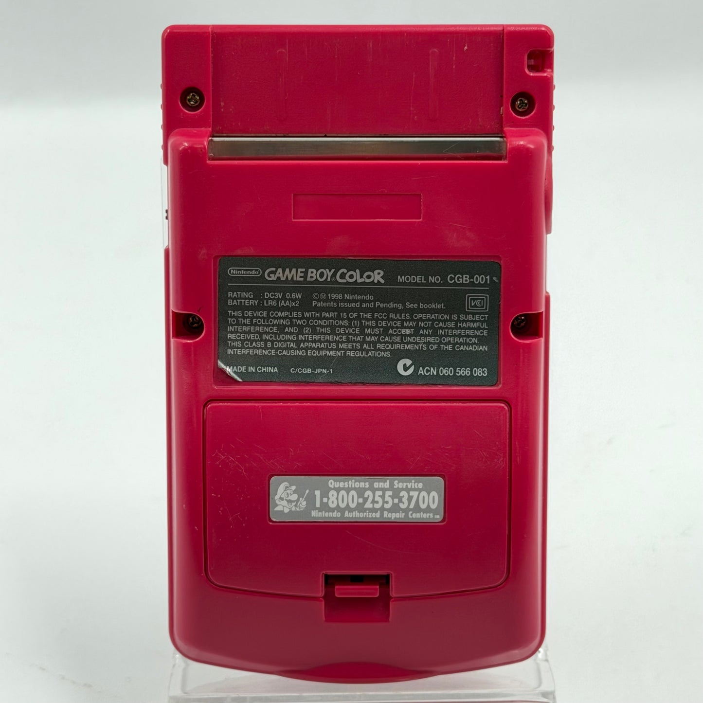 Nintendo Game Boy Color Handheld Game Console CGB-001 Berry