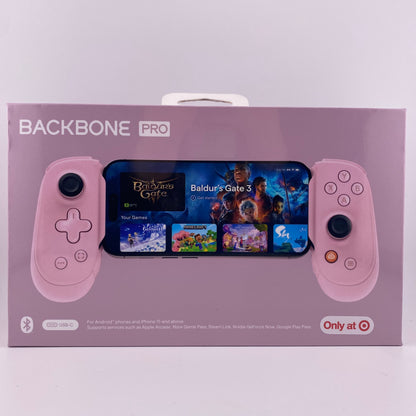 New Backbone Pro (USB-C) Mobile Gaming Controller Pink BB-N1-M-T