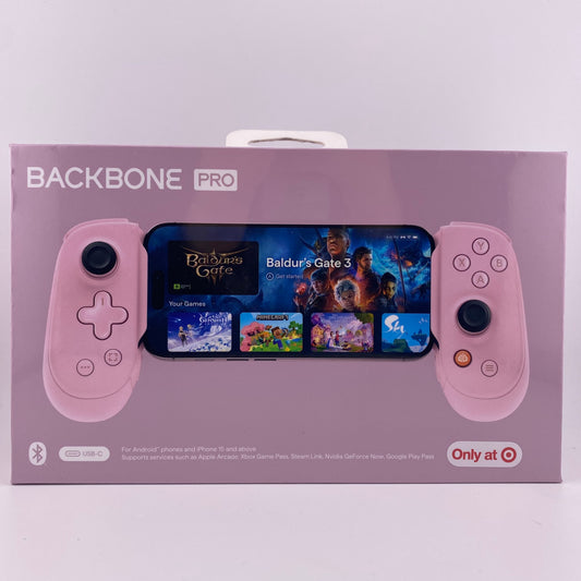 New Backbone Pro (USB-C) Mobile Gaming Controller Pink BB-N1-M-T