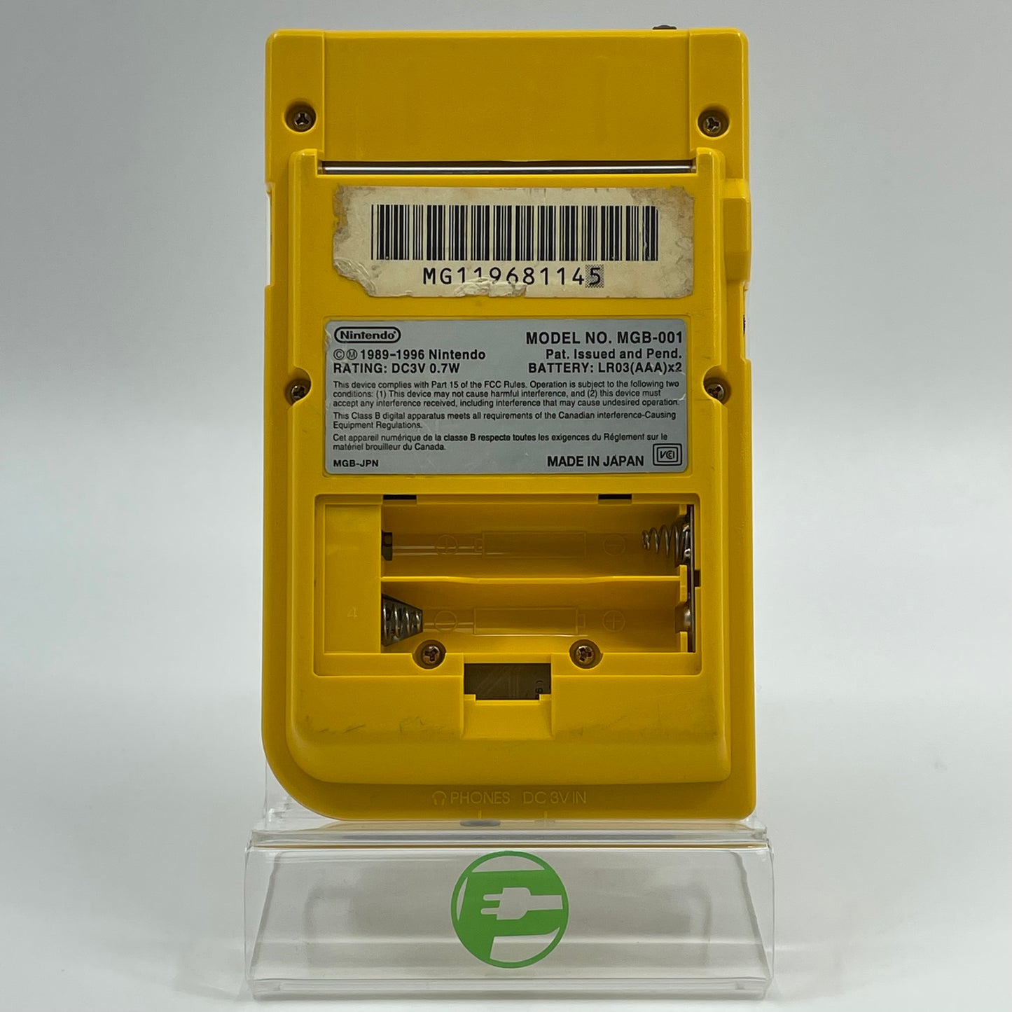 Nintendo Game Boy Pocket Handheld Game Console MGB-001 Yellow