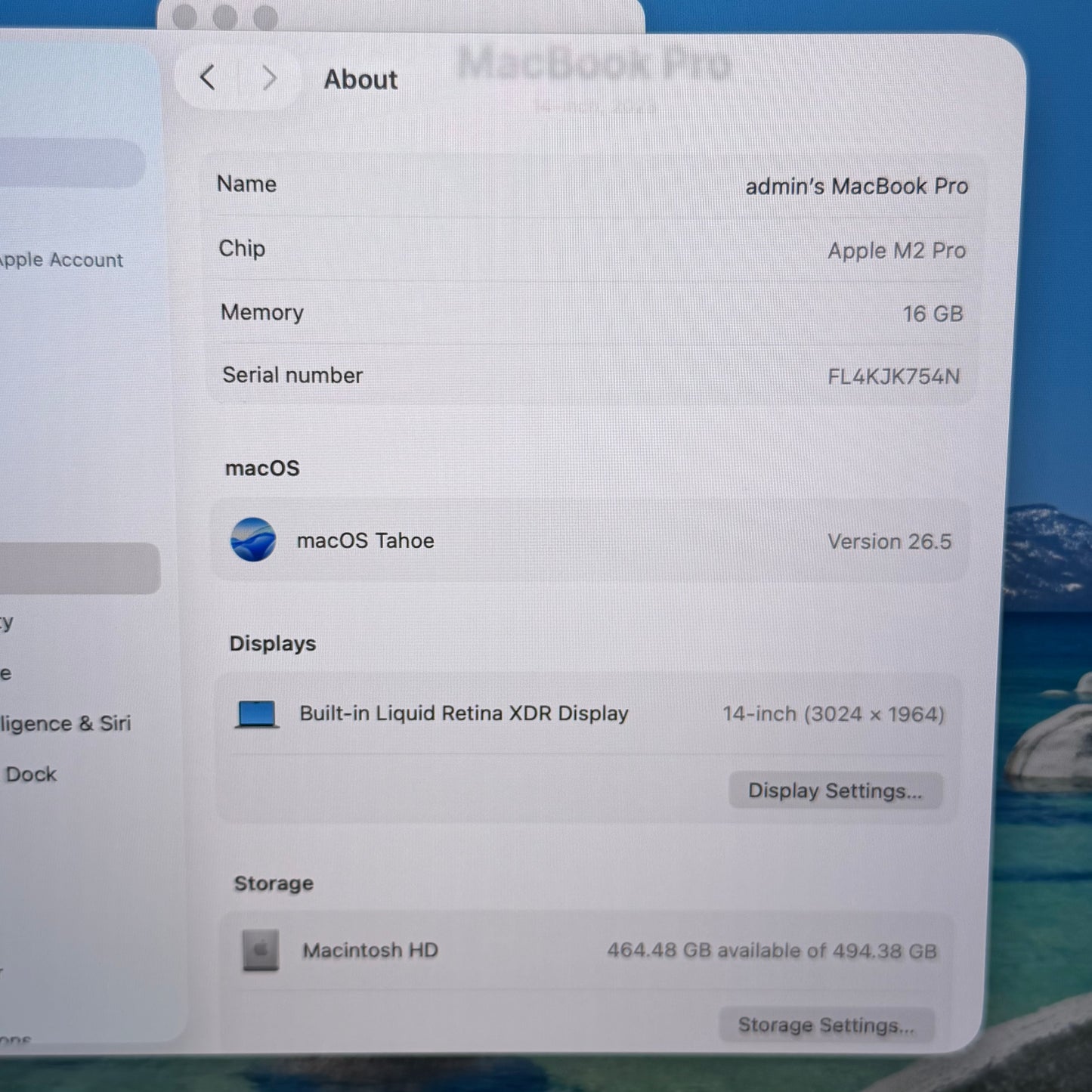 2023 Apple MacBook Pro 14" M2 Pro 16C GPU 3.5GHz 16GB RAM 512GB SSD MPHE3LL/A