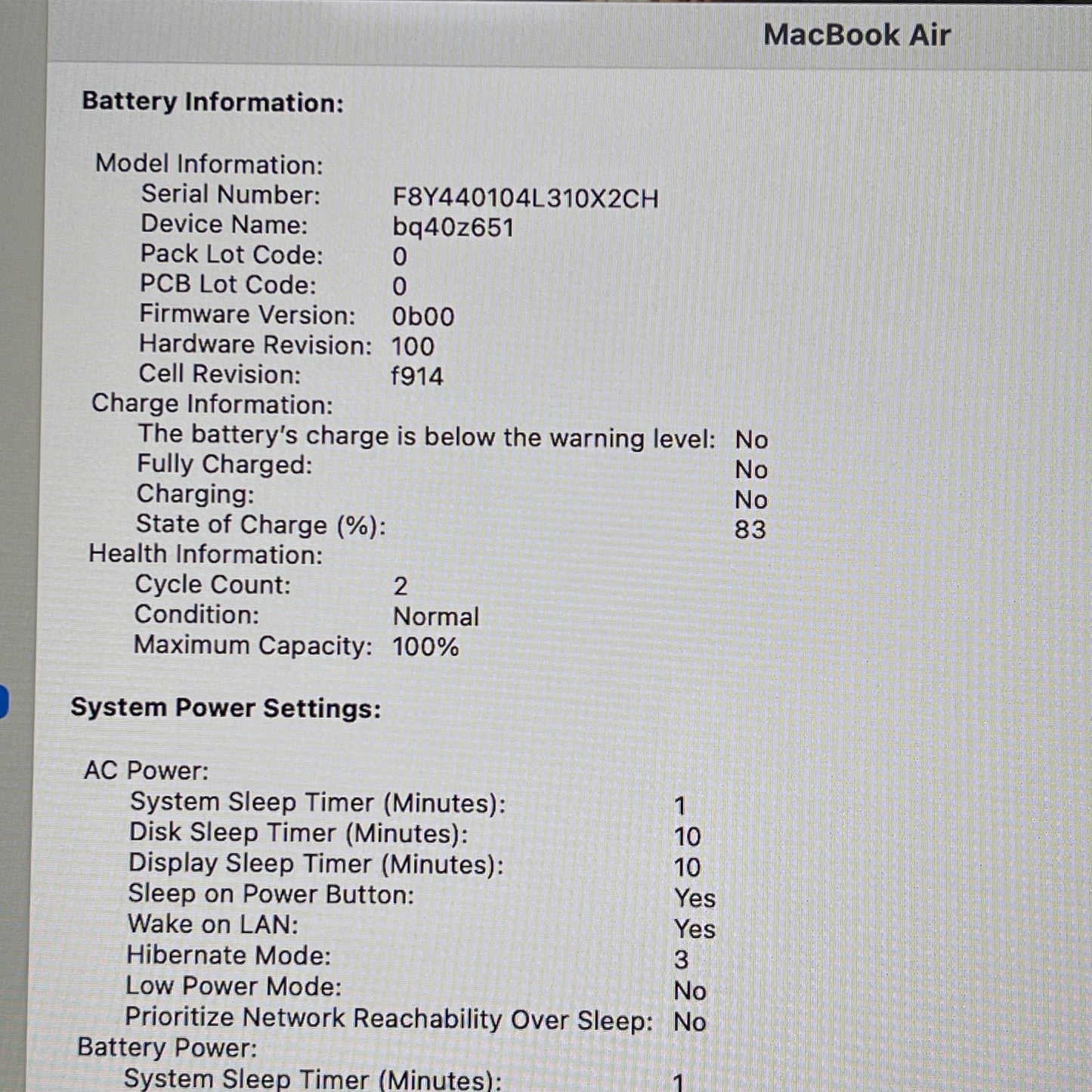 2024 Apple MacBook Air 13.6" M3 8C GPU 4.0GHz 16GB RAM 256GB SSD A3113