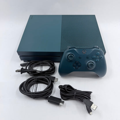 Microsoft Xbox One S 500GB Console System Gears of War 4 Special Edition Blue