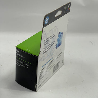 New HP 962XL 4-Pack Ink Cartridge Bundle Pack Exp. Apr 2027