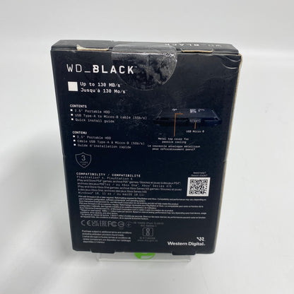 New Western Digital WD_Black P10 2TB Game Drive HDD WDBA2W0020BBK-WES1