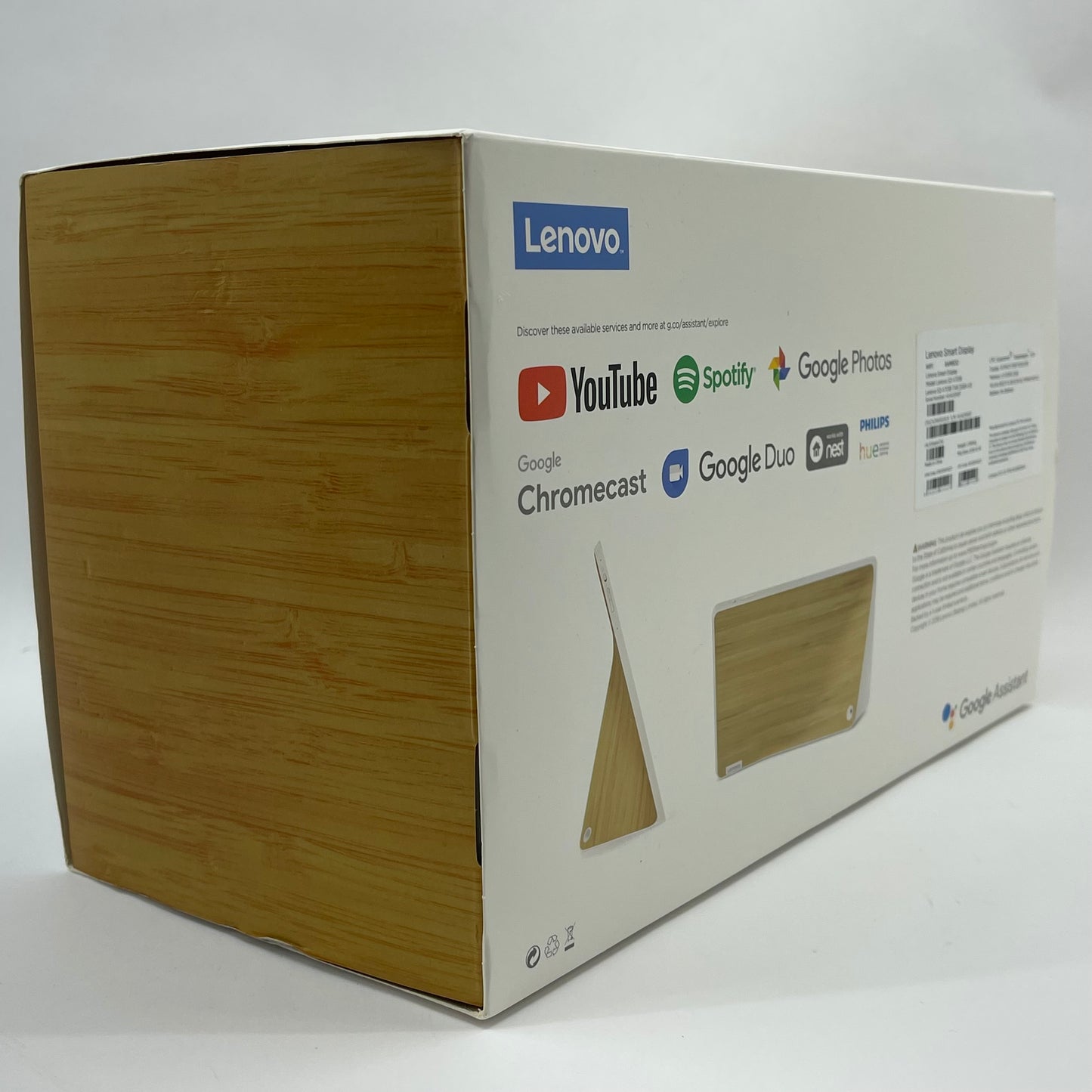 New Lenovo Smart Display with Google Assistant White SD-X701B