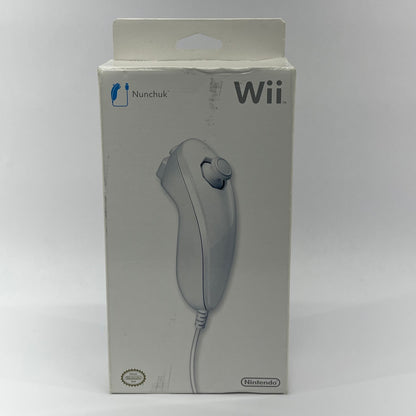 New Nintendo Wii Nunchuk Wired Controller RVL-FW1 White