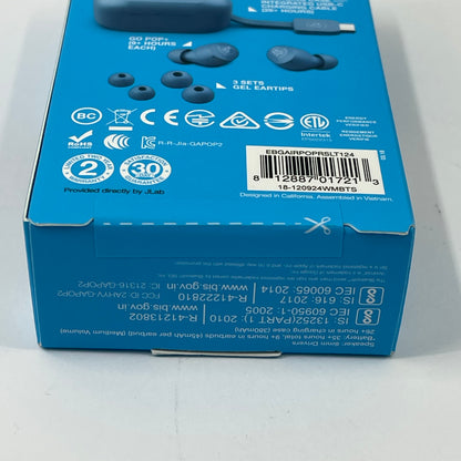 New JLab GO Pop+ True Wireless In Ear Earbuds Slate EBGAIRPOPRSLT124