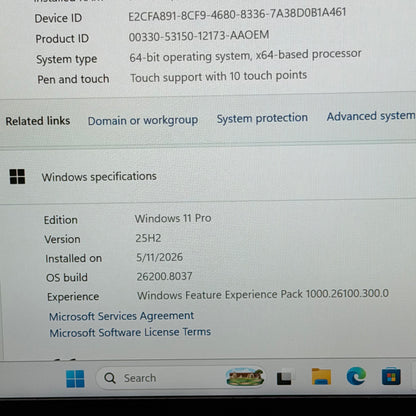 Lenovo ThinkPad T490s 20NX-0035US 14" i5-8365U 1.9GHz 8GB RAM 256GB SSD