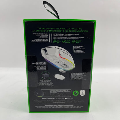 New Razer Basilisk V3 Pro 35K Wireless Gaming Mouse White Edition RZ01-0524 