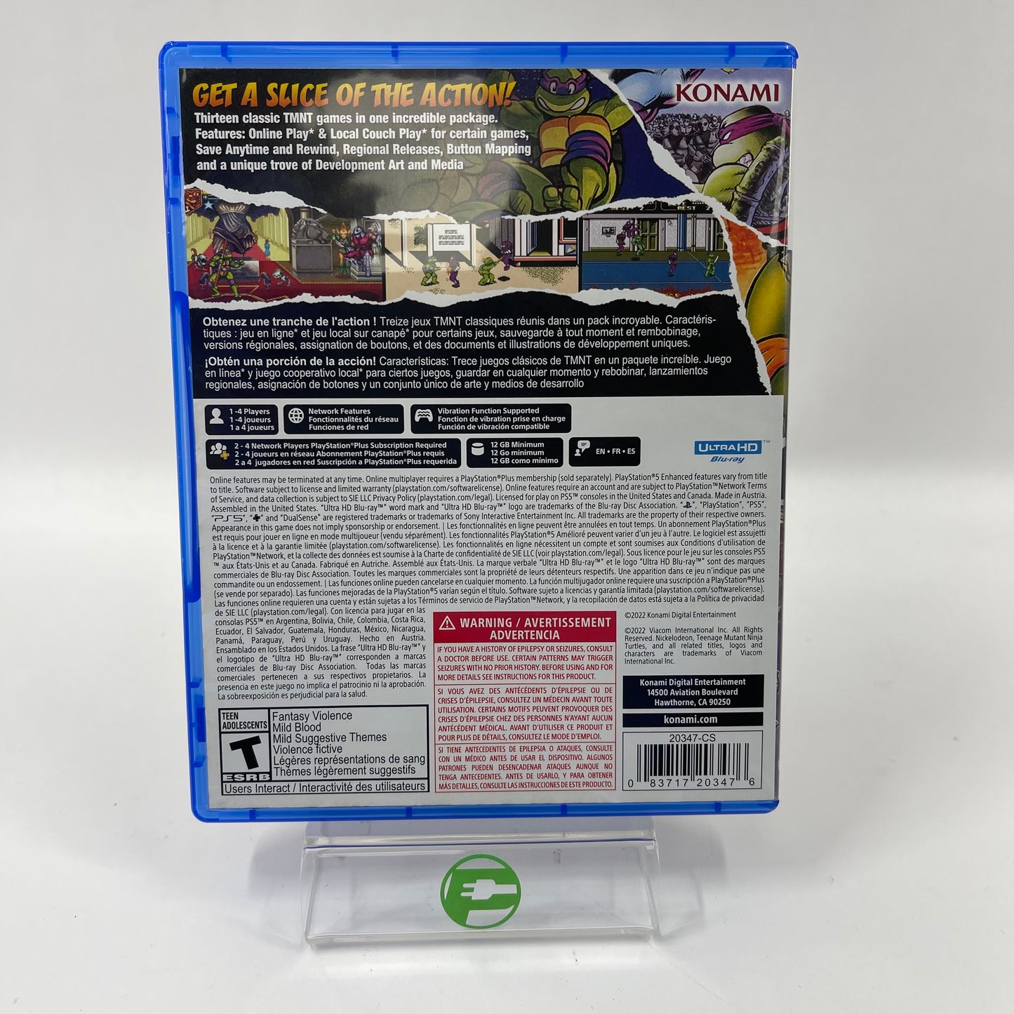 Teenage Mutant Ninja Turtles The Cowabunga Collection (Sony PlayStation 5 PS5, 2022)