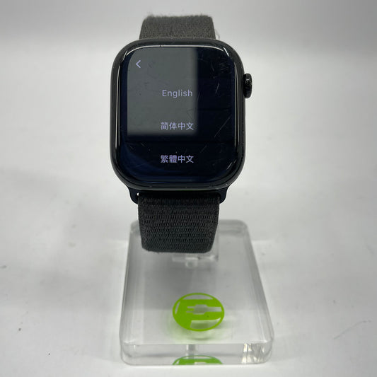 Unlocked Apple Watch Series 10 46MM Jet Black Aluminum Blue Sport Loop MWY53LW/A