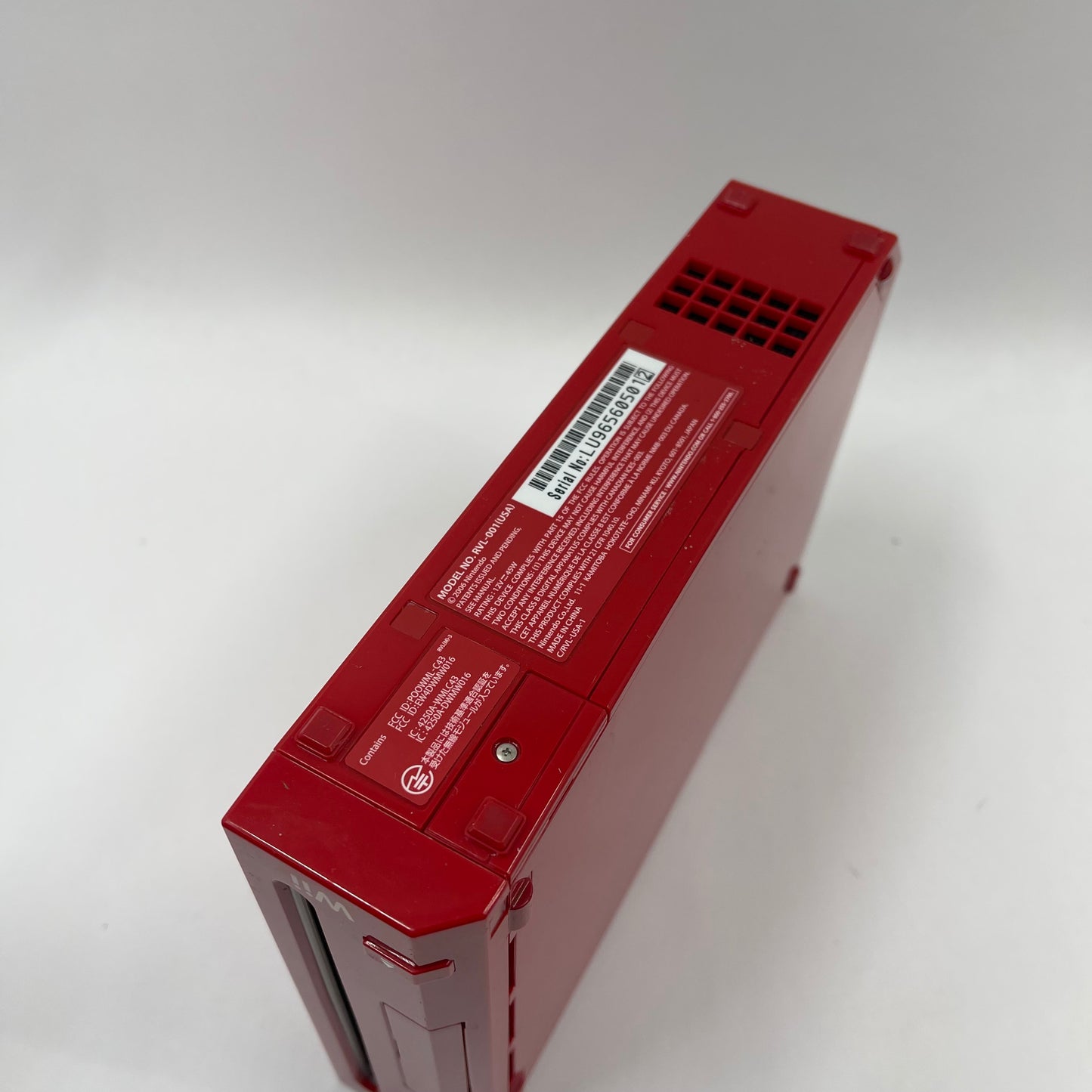 Nintendo Wii Video Game Console RVL-001 25th Anniversary Mario Red Edition