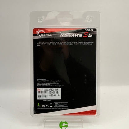 New G.Skill Ripjaws S5 32GB (2x16GB) RAM DDR5 6000MHz F5-6000J3636F16GX2-RS5K
