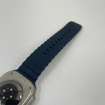 Unlocked Apple Watch Ultra 2 49MM Blue Titanium Blue Ocean Band MREG3LL/A