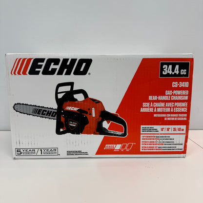 New Echo CS-3410 Gas Powered Rear Handle Chainsaw